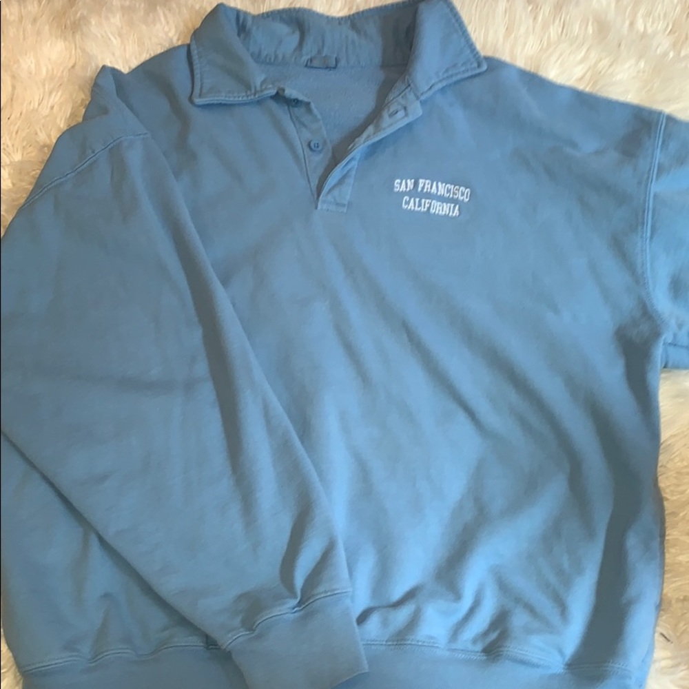 Oversized polo sweatshirt